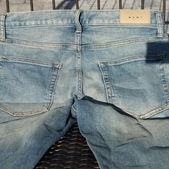 MNML.LA LIGHT BLUE JEANS 30W 34L - Picture 7 of 8